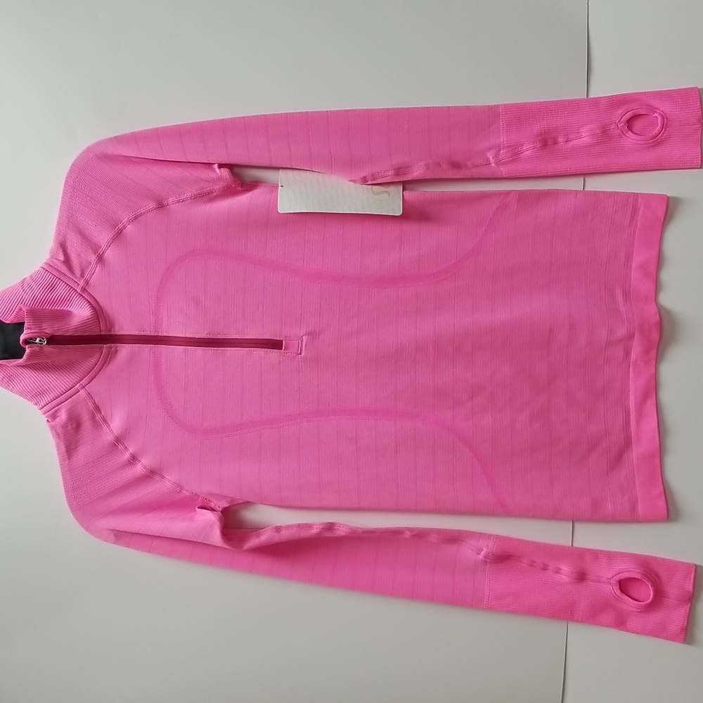 NWT Lululemon Pink Swiftly Long Sleeve 1/2 Zip